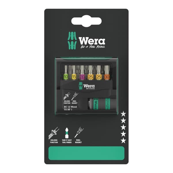 Bit Set Bit-Check 12 Wood TX HF 1 SB 12 pcs