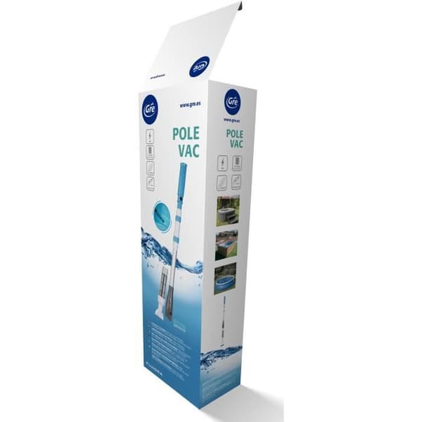 GRE Battery-Powered Pool Vacuum Cleaner - With Telescopic Handle