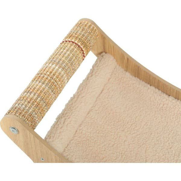 ZOLUX Cat Hammock Chaise Lounge - Sisal Scratching Post - Boreal - Beige