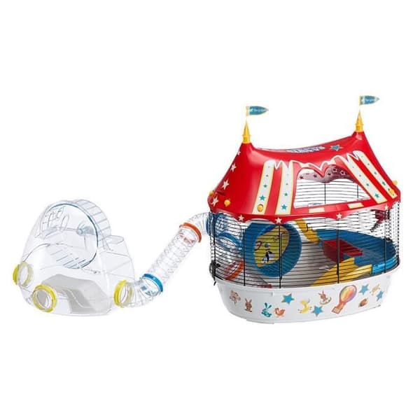 FERPLAST Hamster Cage Circus Fun 49.5x34x42.5 cm Red