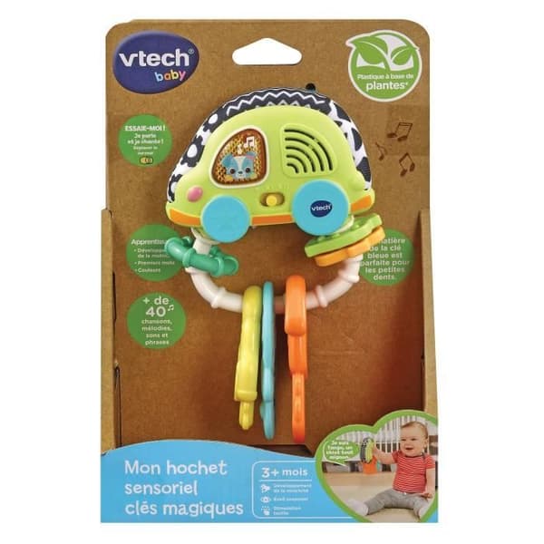 Vtech Baby Magic Keys Sensory Rattle, Bioplastic Material