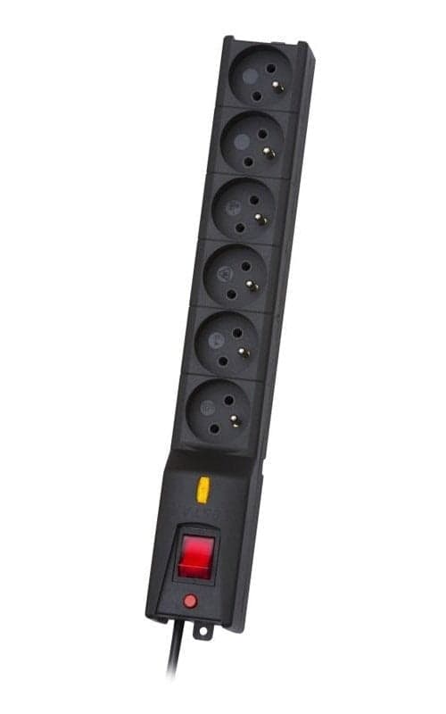 LESTAR Power Strip 6 AC Outlets 230V 5 m Black