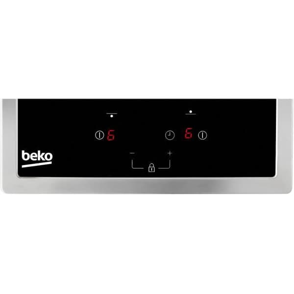 BEKO HDMC32400TX Cooktop - 2 Ceramic Hobs - Touch Controls - Black - Built-in Timer