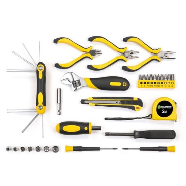 Fieldmann Tool Set - 36 Pieces - Sturdy Plastic Case - FDG 5017-36R