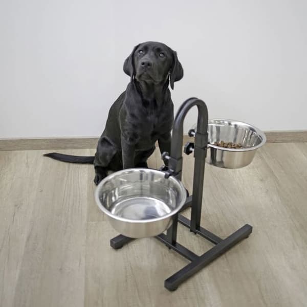 KERBL TD Pet Bowl - Adjustable Height - Non-Slip Base - 2800 ml