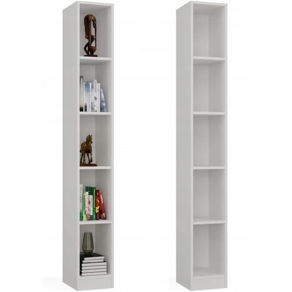 R25 White Bookcase