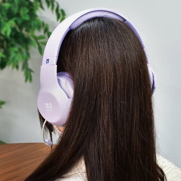 Hori Wired Gaming Headset - Nintendo Switch 2 - Flexible Microphone - Lavender