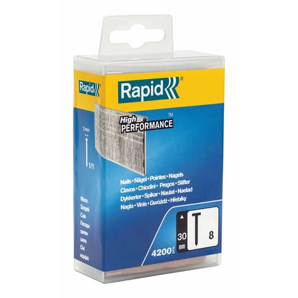 RAPID Staple No. 8 - 30 mm - Grey - For Woodworking - 4200 Count