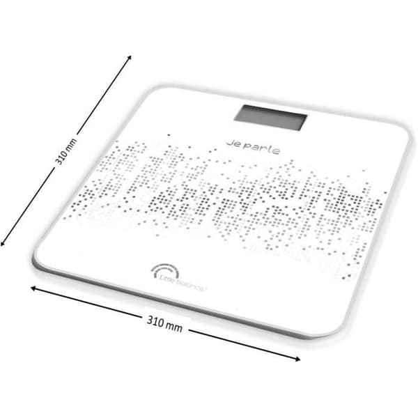LITTLE BALANCE Talking Electronic Bathroom Scale - 180 kg Capacity - Black