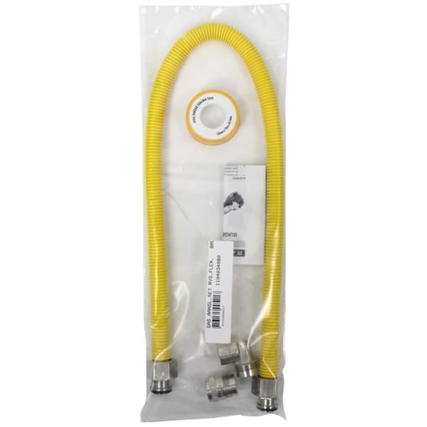 Scanpart Gas Connection Set Stainless Steel Flexible 80 cm