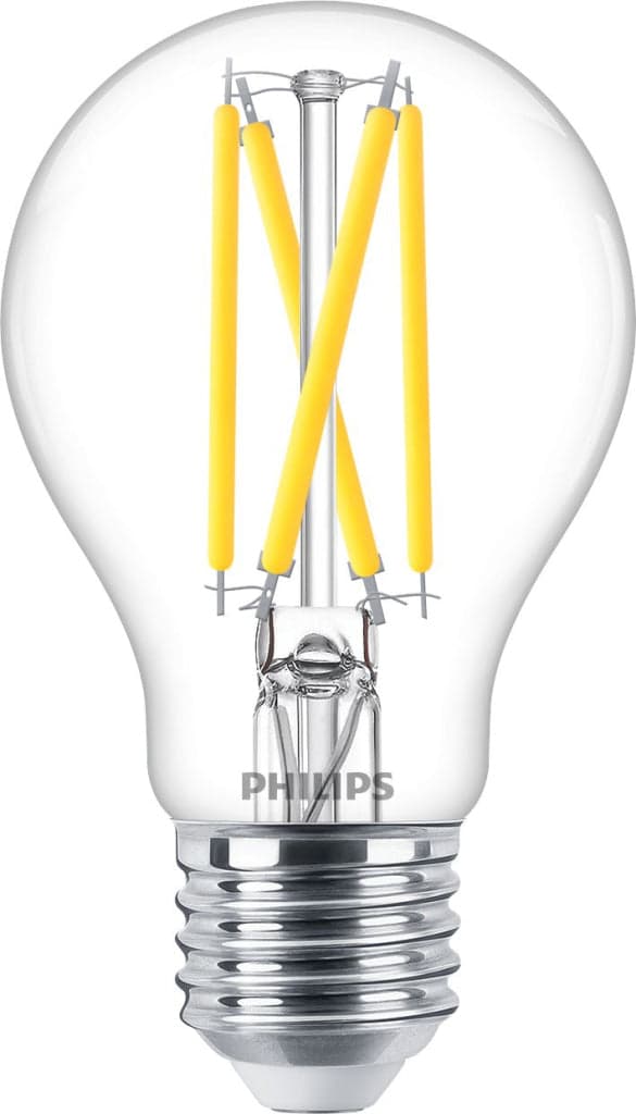 Philips LED Classic 60W A60 E27 Clear Dimmable 15,000 Hours Wgd90 Srt4
