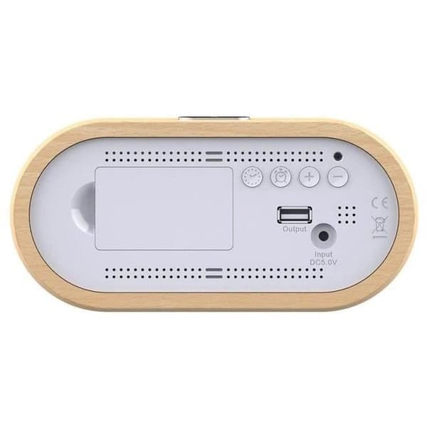 CGV Alarm Clock - ACUNA - Solid Wood Frame - Model 13068