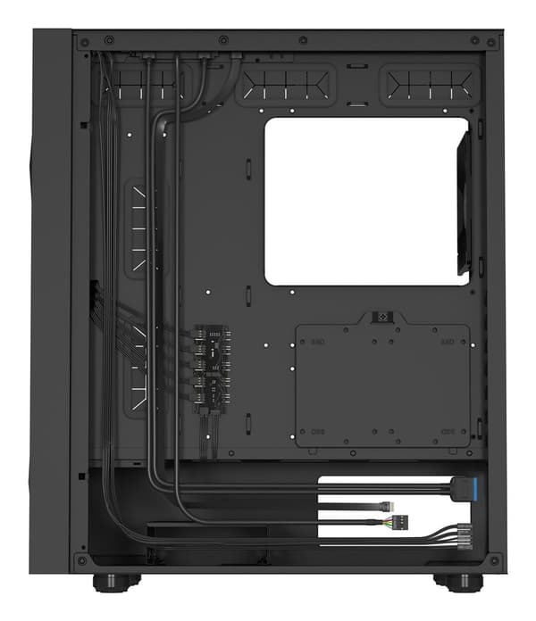 Genesis Diaxid 605F Midi Tower Case with USB-C Window Black