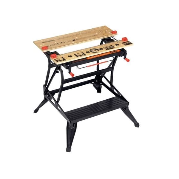 BLACK+DECKER Folding Workbench Vise - WM825-XJ - Hand Clamping - Max Load 250 kg