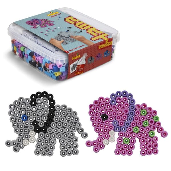 Hama Iron-on Beads Maxi Elephants 600 Pieces
