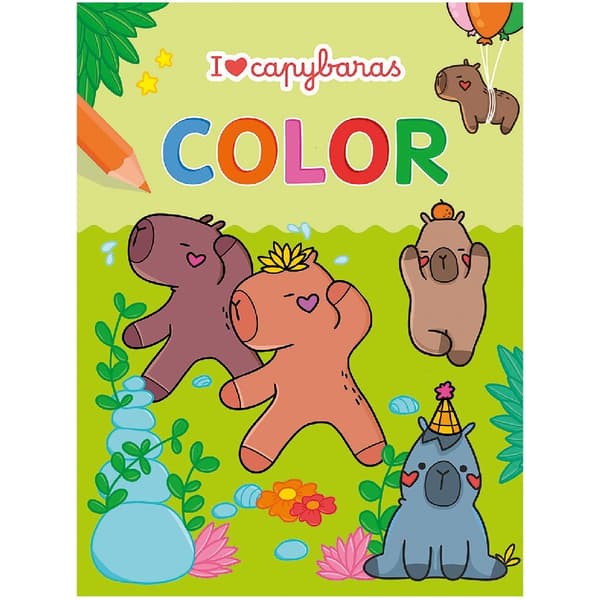 I Love Capybaras Coloring Book