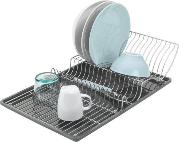 Metaltex Wingtex Drying Rack 51x31 cm Anthracite/Silver 2-piece