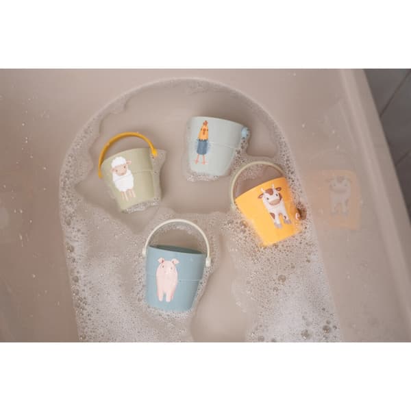 Little Dutch Farm Bath Cups 4 Pieces