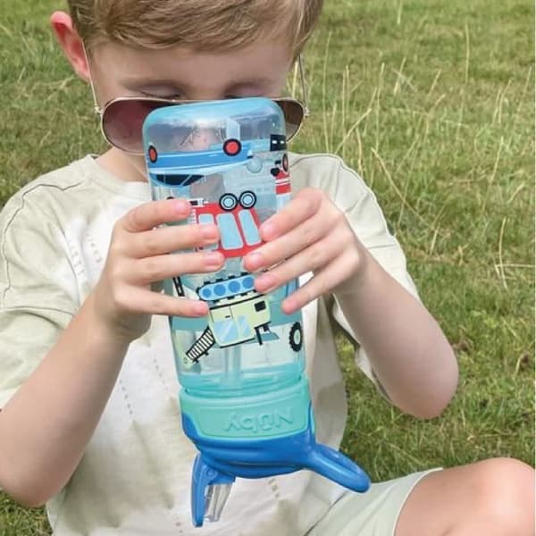 NUBY Super Quench Water Bottles - 2-Pack - 540 ml - Blue