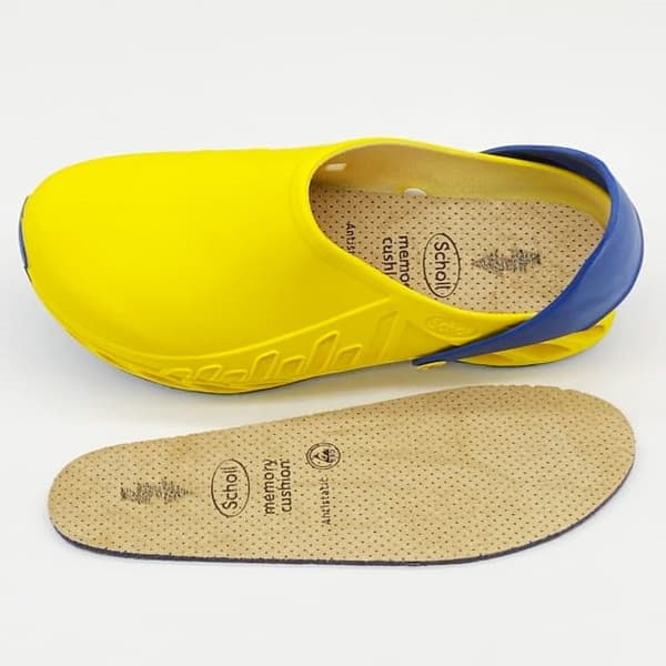 Scholl Evoflex Unisex Clogs Yellow Size 38