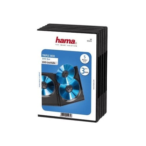 Hama DVD 3 Box 5 Pack Black