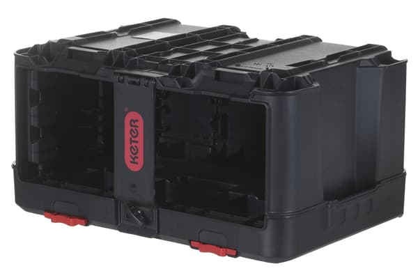 KETER Toolbox Stack'N'Roll (17210831/253380) with 3 Organizers Black