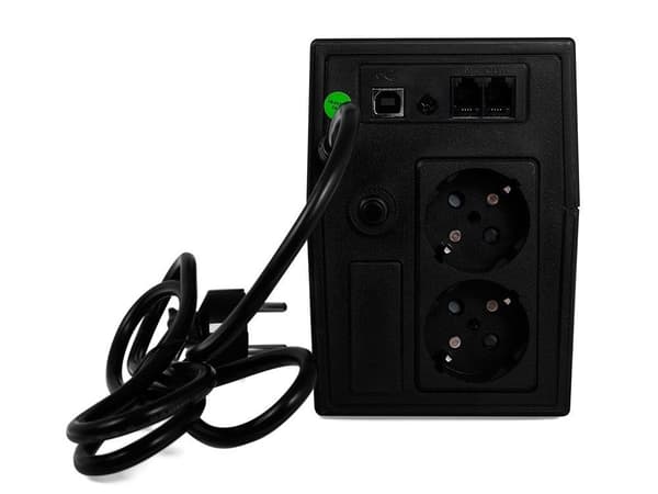 Green Cell UPS01LCD Line-Interactive UPS 0.6 kVA 360 W 2 AC Outlets