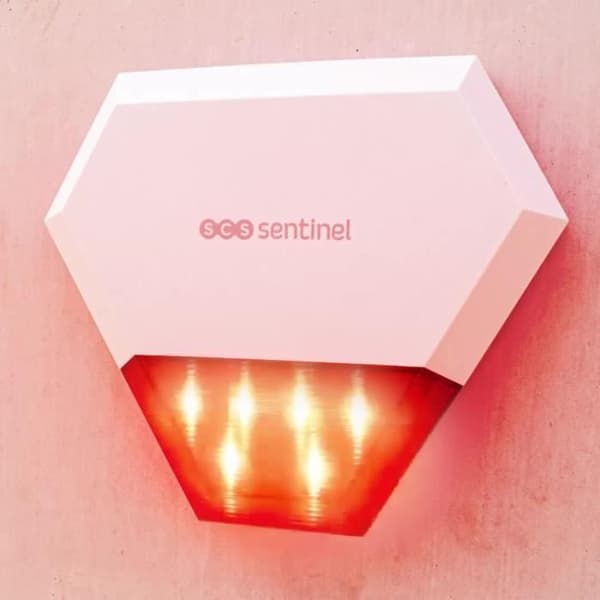 SCS SENTINEL Additional Wired Outdoor Siren - 80 m Range - Audible and Visual Alert