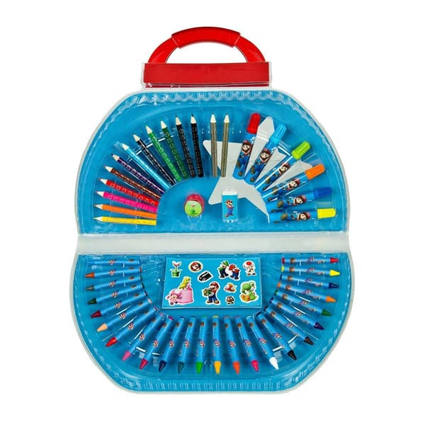 Super Mario Coloring Case 51-Piece Set
