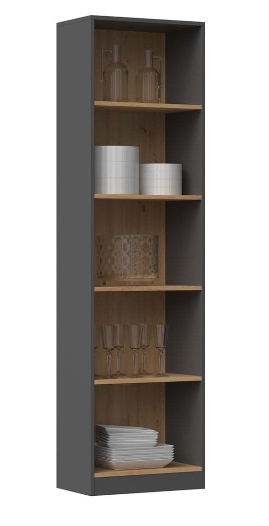Topeshop R50 Anthracite/Artisan Office Bookcase - Model R50
