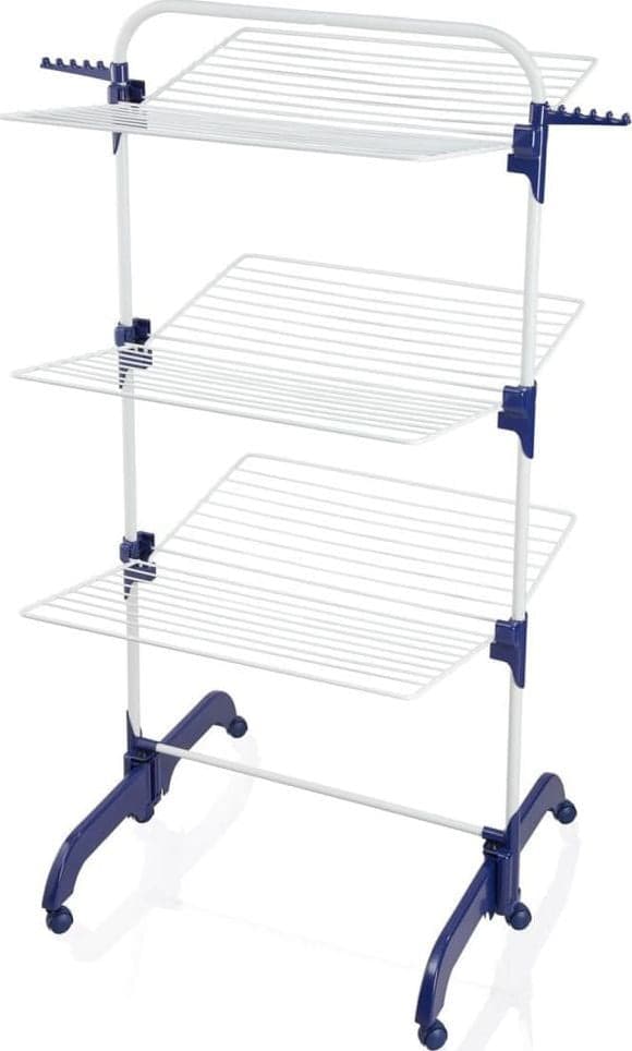 Leifheit Solid Comfort 420 Pegasus Drying Tower - White/Blue