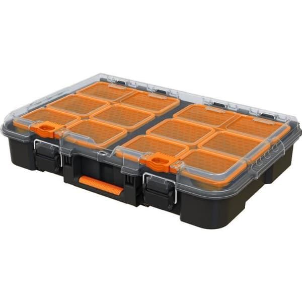 WORX BY KETER Organizer - STACK N ROLL - 48 x 33 x 11.5 cm - Black