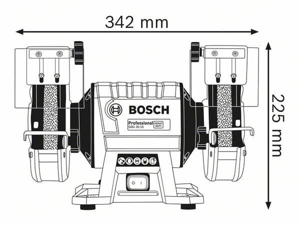 BOSCH Table Grinder 350W FI 150/20 mm