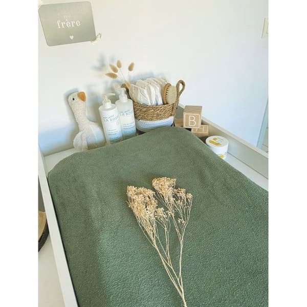 CANDIDE Changing Mat Cover - Terry Cloth - Khaki - 50 x 75 cm