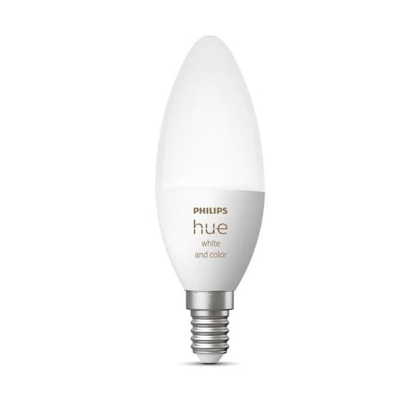 Philips Hue Smart Candelabra Bulb, Control Up to 10 Lights, Bluetooth Compatible