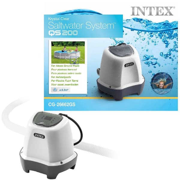 Intex 26662GS Krystal Saltwater System 12 Volt QS200 - Pool Chlorinator