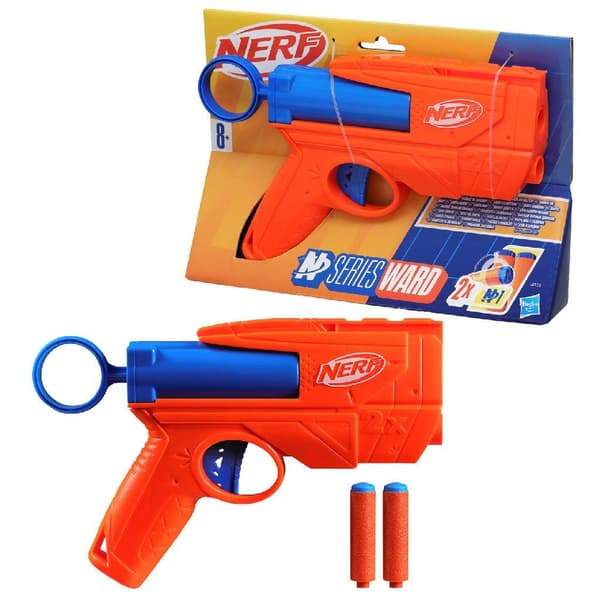 Nerf N Series Ward Blaster + 2 Nerf N1 Darts - Lightweight Design