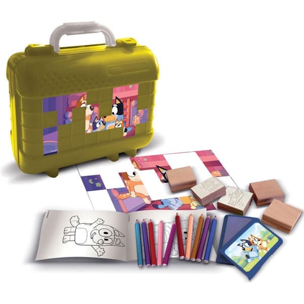 Bluey Color Stamp Suitcase Set