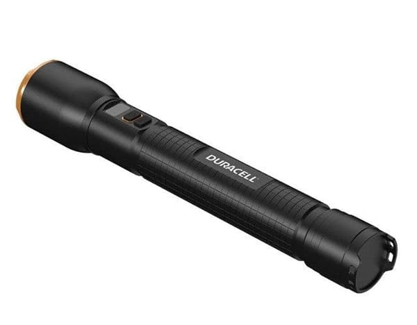 Duracell DF4000R Flashlight Black - 4000 Lumens, USB-C Rechargeable