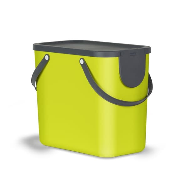 Rotho Albula Waste Separation Bin 25 L Lime Green