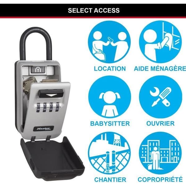 Master Lock Security Cabinet Key Box - Size M - Model 5424EURD