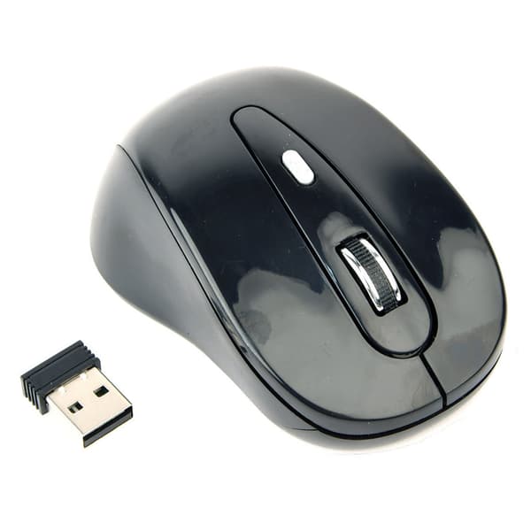 Gembird Wireless Mouse Black 6 Buttons 800-1600 DPI 6b-01