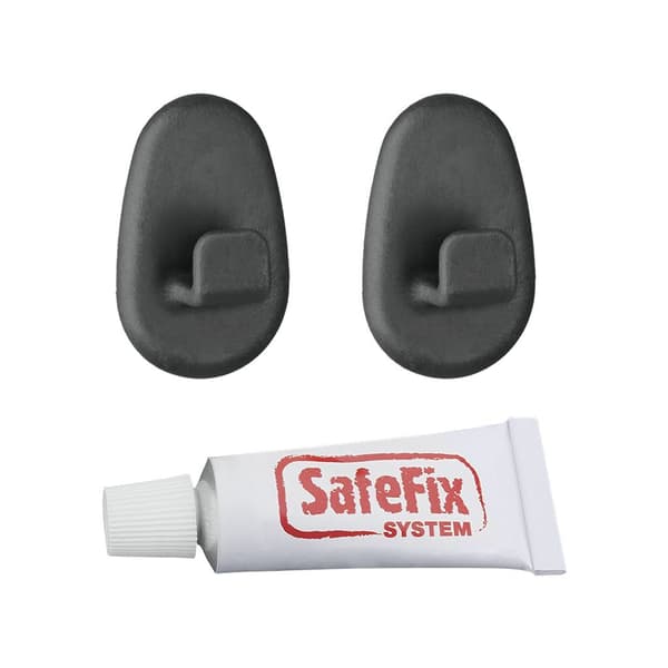 Metaltex Adhesive Hooks 2 Pieces Black