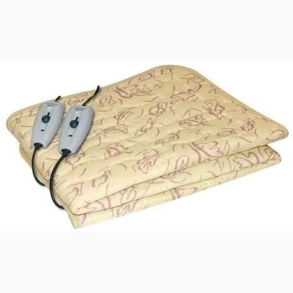 Imetec Heated Blanket - Double Bed, 150x137cm - 2 Controls, 2 Temperature Settings - Washable