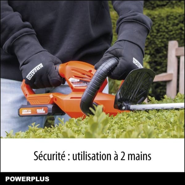 DUAL POWER Cordless Hedge Trimmer - 20V - 580 mm Blade - POWDPG75320