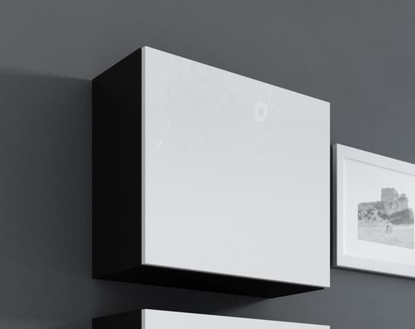 Cama Square cabinet VIGO 50/50/30 black/white gloss