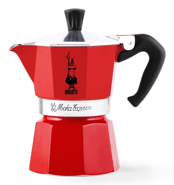 Bialetti Moka Express Moka Pot Red