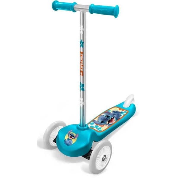 DISNEY - 3-Wheel Scooter - STITCH - Non-Slip Deck - For Ages 3+