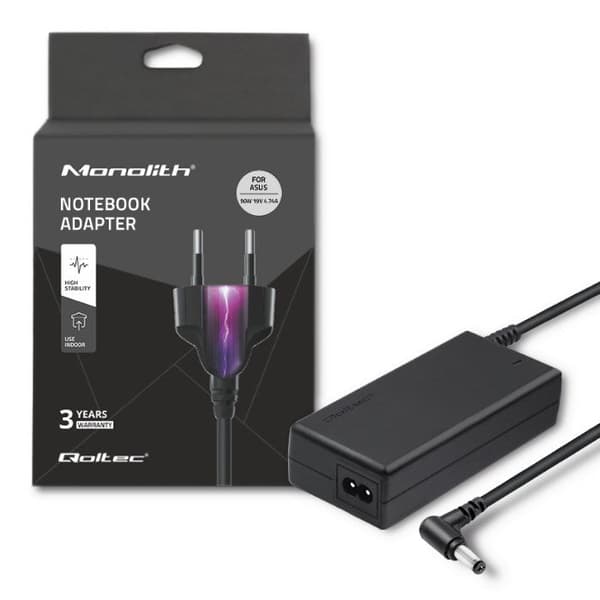 Qoltec Power Adapter 90W 19V 4.74A +Power Cable