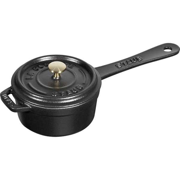 Staub Mini Cast Iron Saucepan 250 ml Black